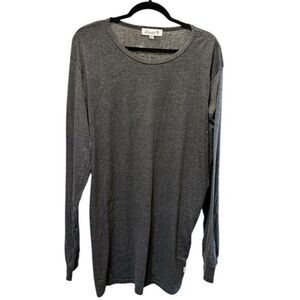 NWT Kinetix Casual Luxury Men’s Black Heather Long Sleeve Lightweight - Size XXL